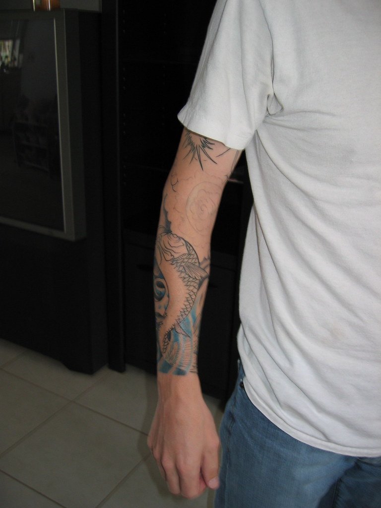 Trabajo de tatuaje estilo japonés